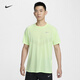 Nike (Nike) Offizieller Stride-Herren-Kurztrocknen dünner Top-Herbst-Kurzhülsen Reflektierende atmungsaktive hv5204 701 leicht gelb grün/silber s