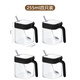 Enshousu new seasoning box set household kitchen seasoning bottle storage box with lid seasoning bottle sealed seasoning jar seasoning box matte black one set stainless steel seasoning jar + spoon + sticker