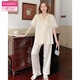 Modal 2025 Neue Pyjamas für Frauen im Sommer Dünne Eisseide kurzärmelige Hose süße Tupfen Seide Seide. Seidenhauskleidung Set YFY-9905 [kurzärmelige Hosen] M [Empfohlen 80-100jin [Jin ist 0,5 kg]]]