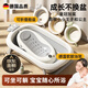 
German baby bathtub 0-3 years old foldable basin lying on large size seats and lying on children's baby bathtub Crown crown Nordic gray + temperature-sensitive bath rack bath net floating pad