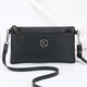 Kangaroo Fashion Crossbody Bag Genuine Leather Shoulder Bag 2025 Korean Style Women's Bag Versatile Clutch Bag Casual Ladies Mom Mobile Phone Bag Letter Mark Black