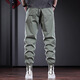 Guxiansen Arbeitshose Männer lose Hosen Männer Frühling und Sommer Neue Small-Foot-Casos-Hosen Herren Harem Hosen Herren Lange Hosen Grün 3xl [Empfohlenes Gewicht 170-190jin [Jin gleich 0,5 kg]]