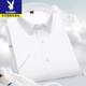 
Playboy Quality Professional Working Short Sleeve Shirt Men's Summer Thin Lapel Half Sleeve Shirt Business Casual Half Sleeve Base Shirt DX6625 38