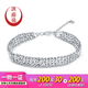 Yuan Shengfu's new PT950 high-quality fashion transfer beads platinum bracelet, shiny large platinum bracelet, 13.25 grams, length 16-18CM