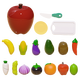 Youqi Children's House jouant maison garçons et filles cuisine jouets de cuisine fruits et légumes Coupes Gift Couptes de pomme Peelable Coupes de 19 pièces [Beaucoup de coupes d'accessoires] Compatible avec les fruits et légumes Nuqi