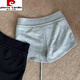 皮尔卡丹（pierre cardin）休闲美式辣妹运动短裤子女2025夏季新款修身外穿包臀抽绳低腰热裤 黑色 M 【适合90-110斤】
