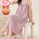 Langsha (Langsha) Pure Desire Sling Modal Night Dress Damen-Pyjama-Frauenfrüchte und Herbst 2025 mit abnehmbarer Frühling und Herbst 11301-Sweet Powder XL 120-140jin [Jin gleich 0,5 kg]
