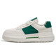 Rongxitu (RONGXITU) men's shoes for spring little white Korean style trendy thick-soled sports and casual shoes 9906 white and green 41