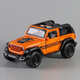 Alloy Jeep four-door Wrangler toy car children's pull-back car boy baby convertible off-road vehicle convertible Jeep Orange