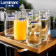 Glass cup household water cup tea cup juice cup milk cup drinking water cup drink cup 6 set LB 6 pack / 290ml high-end 13790+ cup holder + cup / default /