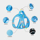 JD Logistics Pet Dog Leash Small Dog Teddy Vest Style Dog Walking Leash Vest Blue S (Recommended 6-12 Jin Jin equals 0.5 kg) Polyester