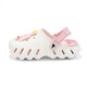 Sábado (ST/SAT) Zapatos para niños Zapatos para niños 2025 Summer New Girls Sofle Sole Slippers Boys Beach Slippers White Powder tamaño 32-33 (adecuado para la longitud del pie de 20.7 cm)