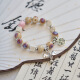 
Chishe non-chip Jingdezhen ceramic bracelet new Chinese style fresh handmade ancient style beaded bracelet 1049-04 Cave Fairy Song