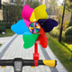 Molilla de viento giratorio colorido Juguetes para cochecito para niños Decoración de bicicletas de cochecito de la bicicleta Hommashaldia de viento pequeño al aire libre