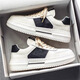 Huilijun men's shoes in autumn new breathable small white shoes for men's students trendy versatile thick-soled sneakers casual board shoes trendy shoes 9906 white and black 39