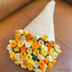
Shantoulin Village sends girlfriends bouquets blanket DIY material package rose bouquet finished rose cover blanket wool crochet gift (A693) small 80cm milky white + yellow lily of the lily of the lily of the lily of the