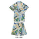 Buenpu camping parent-child outfit father-son shirt island suit seaside vacation style mother-son mother-daughter beach skirt Sanya travel 24004# shirt + pants 50 dad 2XL