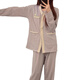 Ziweiqi xiangtao Pajamas de flores moradas para el pecho de algodón de mujeres primavera y otoño ropa nueva para el hogar 9926 púrpura 170 m