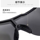 
CEYYOR cycling glasses men's mountaineering outdoor sports windproof bicycle mountain bike goggles sun sunglasses glasses women black frame silver lens (one pair)