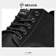 
Minglang MELLEN men's boots Martin boots winter versatile retro workwear couple's snow boots heightened outdoor mid-to-high top hiking shoes black 42