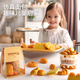 
Toys Agents Team Children's House Kitchen Toys Simulated Bread Toast Food 3-6 Years Old Boys and Girls Children's Day Gifts