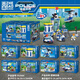 Wuji kompatible Lego Zhego Police Vollständige Reihe von Stadtpolizeigebäudebehäusern Jungen kleine Pellet Bausteine, um Geburtstagsgeschenke zu bauen.