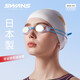 SWANS swimming goggles imported from Japan for men and women, waterproof, anti-fog, high-definition professional racing coated swimming goggles, swimming equipment, lake blue