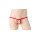 Men's Self-Making Underwear Sexy Underwear Boys Men's Self-Making Underwear Thong Underwear Bead Chain Ring Pink Color Men's Self-Making Underwear One Size