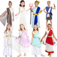 Jehohan Roman ancient Greek mythology performance costume Halloween performance costume cos Greek Princess Athena God King Zeus Children's elegant princess G0165L code 12013 equal code