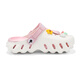 Sábado (ST/SAT) Zapatos para niños Zapatos para niños 2025 Summer New Girls Sofle Sole Slippers Boys Beach Slippers White Powder tamaño 32-33 (adecuado para la longitud del pie de 20.7 cm)