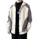 S.SOFEA men's jacket spring and autumn couple casual handsome vintage2025 W9906 beige white L [100-115Jin[Jin equals 0.5 kg]]