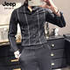 JEEP SPIRIT spring slim shirt men's new style anti-wrinkle long-sleeved striped casual white shirt business formal CS70 striped white long-sleeved M (100-115Jin Jin equals 0.5 kg)