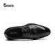 
15 minutes top layer cowhide men crocodile pattern men's shoes business formal leather shoes wedding shoes low top shoes men E1049 black 42