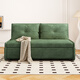 Qingqi Ruolan-Sofa Bett faltbares Dual-Purple-Wohnzimmer Multifunktion Doppel-Einzelperson-Internet-Promi-Balkon teleskopische Schub- und Ziehenbett Olivengrün 1,05-Meter-Ridge-Protektektion Coconut braun (schwerer)