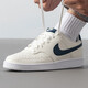 Nike (NIKE) men's shoes COURT VISION fashion sneakers comfortable wear-resistant low top sports and casual shoes skateboard shoes HQ4867-101/Fanbai/Nakura blue 42