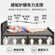 聚驰折叠床单人床家用午休小床成人简易出租屋1米2便携双人床硬板铁床 【方管】钢架厚板 白色 186*70