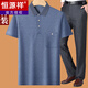 Hengyuanxiang Dad Traje de verano Summer Seda Seda de mediana edad 40-50 años Camiseta de manga corta 60 de mediana edad y anciana 70 abuelo Borgoña + pantalones M 17080-110Jin [Jin equivale a 0.5 kg]