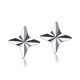 Gold Supreme Platinum Earrings PT950 Versatile Star Earrings Women's Platinum Earrings Birthday Gift Price 0.94g