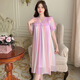 Hualin Fashion Palace Style Modal Mesh Chightgown avec poitrine poitrine Princesse Sexy Home Clothes 3923 avec poitrine 170 m