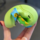 Tiaodegao Sandales pour enfants Chaussures de trou d'été Girls d'été Indoor Anti-Slip Cartoon garçon sandales pour bébé de taille moyenne portant à l'extérieur de la plage Chaussures de trou pour enfants [Bébé Green Dinosaur] 24/25 [Longueur de chaussure 15cm]