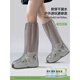 Tapa de bota de lluvia desechable de Beimei impermeable, cubiertas de pie de lluvia para adultos con desgaste en espesas sin deslizamiento, cubiertas portátiles de zapatos portátiles para al aire libre, series de primavera y verano-Color de té de montaña 6 pares [espesado + tamaño alto y uniforme