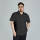 Ayou Fat Summer Loman большой размер рубашка рубашка льда Elastic Loak Business Casual Rilling Runte Men Men Men