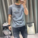 荣西图（RONGXITU）夏季男士短袖T恤网红潮流修身衫 629-829灰色 M