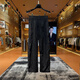 Xianxiu Cool Breathable Mesh pantalones Primavera y verano Simples senos casuales de moda D6623 Negro M: 90-125Jin [Jin equivale a 0.5 kg]