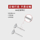 Nianfu S999 sterling silver earrings for women with pierced ears 25 new style simple temperament versatile earrings Mid-Autumn Festival gift for girls S999 5mm pair
