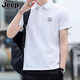JEEP SPIRIT short-sleeved T-shirt for men 2025 new summer sports t-shirt loose lapel breathable high-end casual polo shirt for men 7027 military green regular L