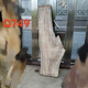 Ouoety natürliche ganze Holz natürliche Kante Kampferholz Holz Old Material Massivholz Blatt Original ökologischer Tee Arbeitsplatte Holzbrett Custom Holz Q1278 Länge 150 Breite 33-41 Dicke 5.5 polierte Entbindung