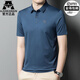 
AJGNEAMAIN Italian light luxury T-shirt short-sleeved POLO shirt men's summer thin business casual solid color skin-enhancing and breathable men's clothing 9859-Black [no traces and no iron] XL 180/96A [recommended 140-160Jin [Jin equals 0.5 kg]]
