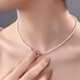 Dara (dara) S925 silver freshwater pearl necklace baby beads young style millet beads clavicle chain fashionable temperament versatile commuting style