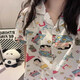 Superficial Japanese INS CARTOON MIGN CRAYON SHIN-SHIBA PAJAMAS POUR FEMMES EN SUMER NOUVEAU RORS IMPROST SORGES DES VENSEMENTS HOME 1695 [Ensemble en trois pièces] L 96-115Jin [Jin est égal à 0,5 kg]